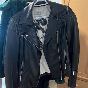 Moto leather jacket